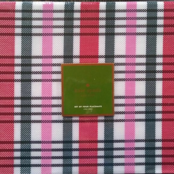 KATE  SPADE New York SET OF 4 Placemats CRISS CROSS - Picture 1 of 2